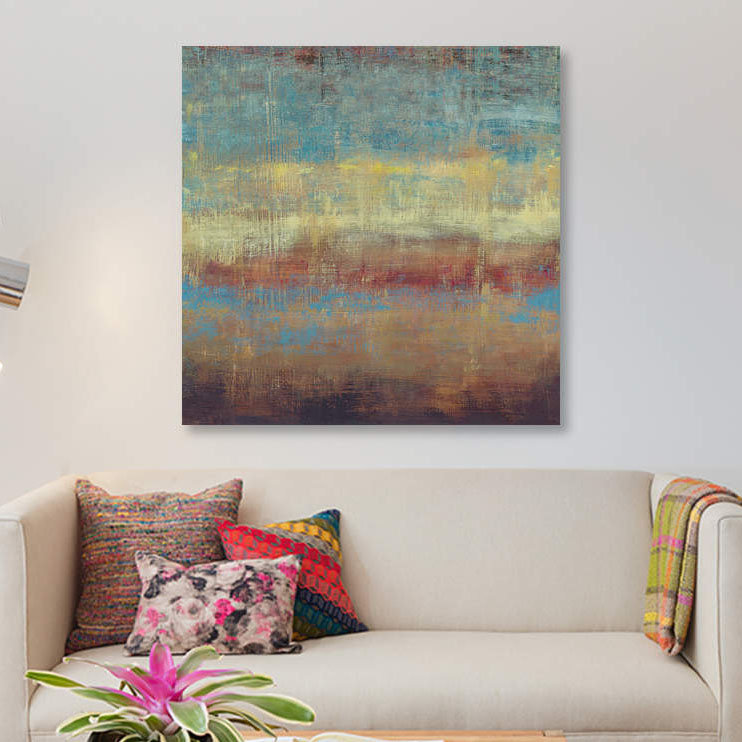 «Subtle III» par PI Studio - impression sur toile tendue, H 26 po x l 26 po x P 1,5 po, Pas de tapis, Toile tendue
