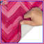 Tapis de bain rose à chevrons zigzag-26540378