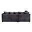 Moana 3 Seater Corduroy Corner Sofa -1526497621-1526497739