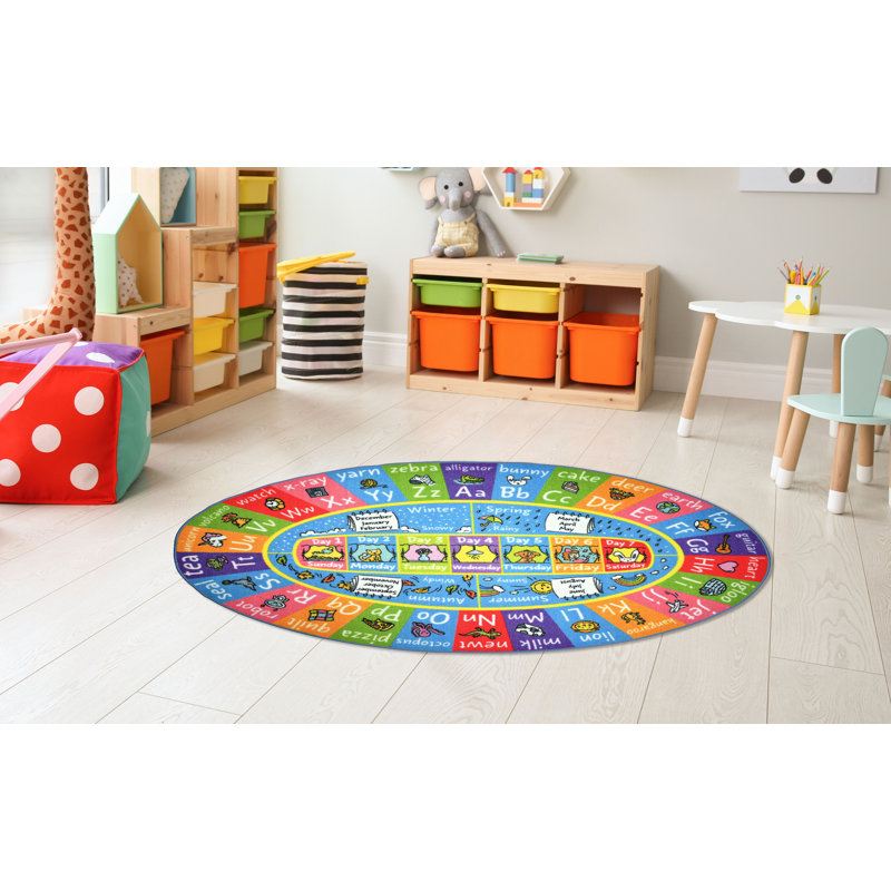 ABC Alphabet Seasons Days Days, Ovale 3 pi 3 po x 4 pi 7 po