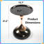 Table d'appoint ronde Ethereal Mermaid Tail - Table basse moderne en métal-1140125867