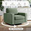 36.2" Wide Upholstered Swivel Accent Armchair-553003236