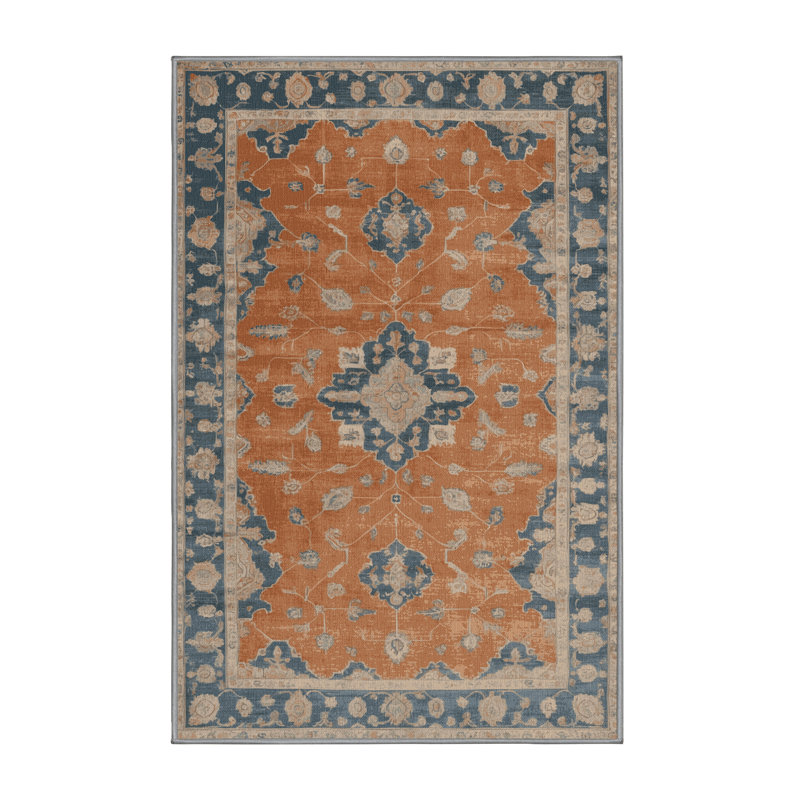 Tapis gris lavable à la machine, Rectangle 5 pi x 7 pi