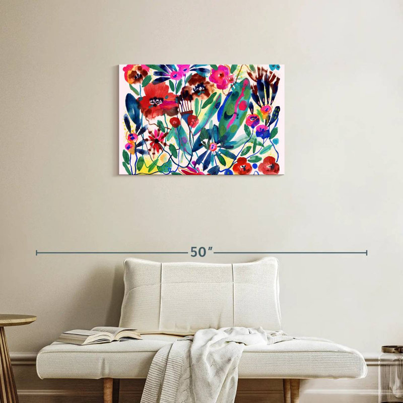 Jardin sauvage vibrant, H 20 po x l 30 po