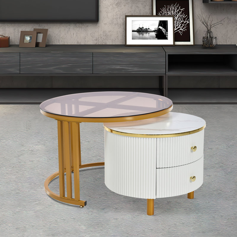 Augie Frame Coffee Table with Storage