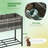 Raised Garden Bed, Elevated Planter Box With Rattan Wicker Look, Tool Storage Shelf-794035944