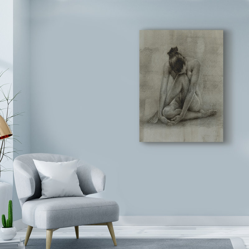 « classic figure study ii », reproduction d’art sur toile tendue, H 24 po x l 18 po x P 2 po