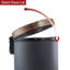 Poubelle à pédale souple 1,5 gallon - Gris / cuivre, seau intérieur compact et amovible