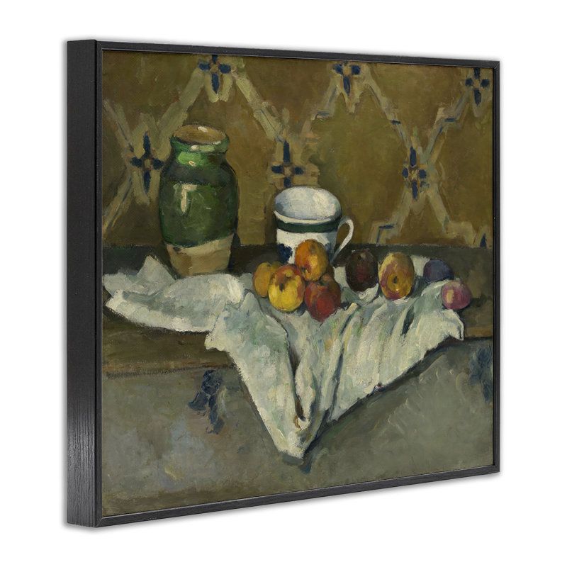 Art giclée Cezanne, H 24 po x l 30 po, Giclée encadrée noir minuit