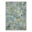 Tapis bleu / vert abstrait lavable à la machine avec envers antidérapant-415964137