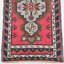 Tapis rouge classique en laine 21,3 x 38,2 pouces