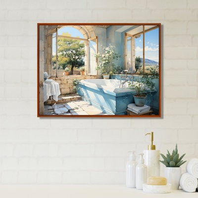 «Bathroom Fresh And - Bathroom», art mural sur toile