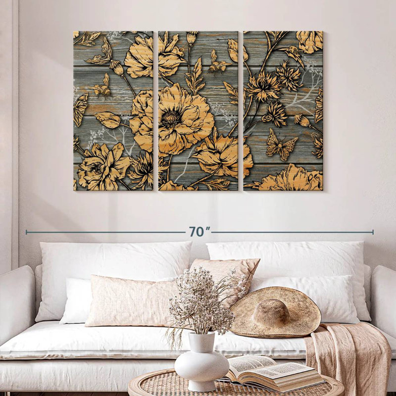 Harnek Rustic Floral, 32" H x 50" W