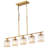 5-Light Glass Crystal Kitchen Island Pendant-911493805