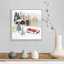 «Christmas Chalet II» par Victoria Borges - reproduction d'art sur toile