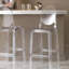 Tabouret fantôme avec dossier de 26 po