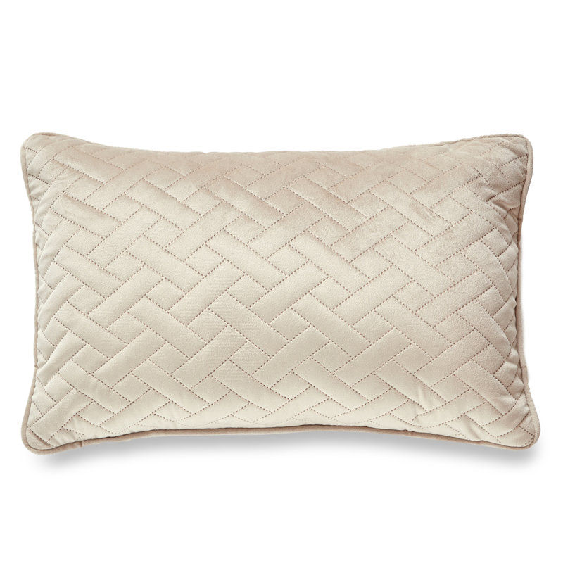 Oreiller réversible LOS AGENLES, Beige, Plumes, H 12 po x l 18 po