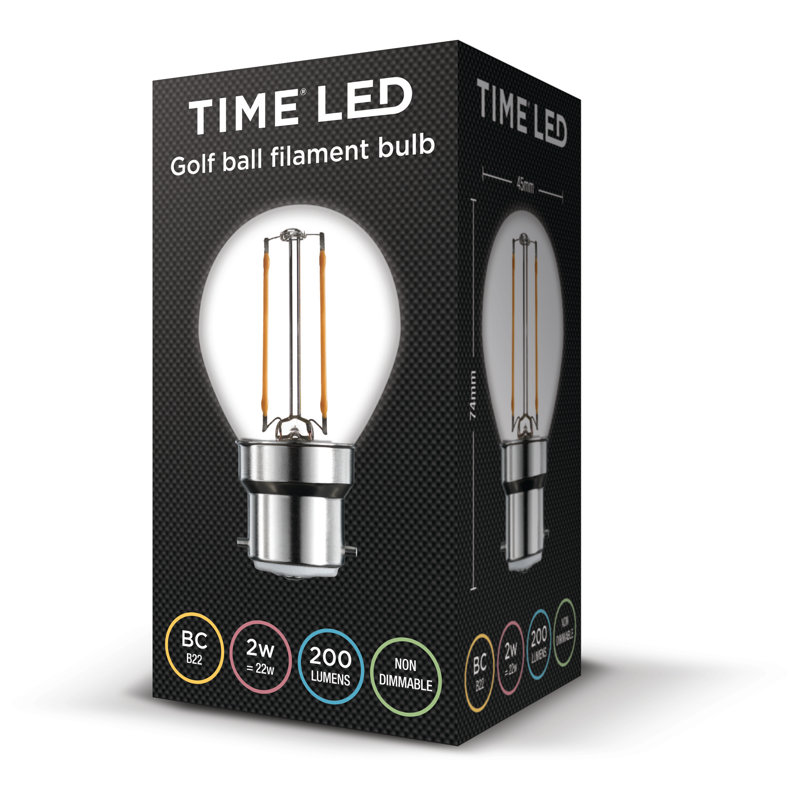2W BA22d LED Globe Light Bulb