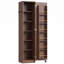 Garde-manger étroit avec 12 tablettes de rangement, armoire de rangement mince à porte simple de 72 po avec 6 tablettes réglables, support de porte et roulettes verrouillables-1481373125