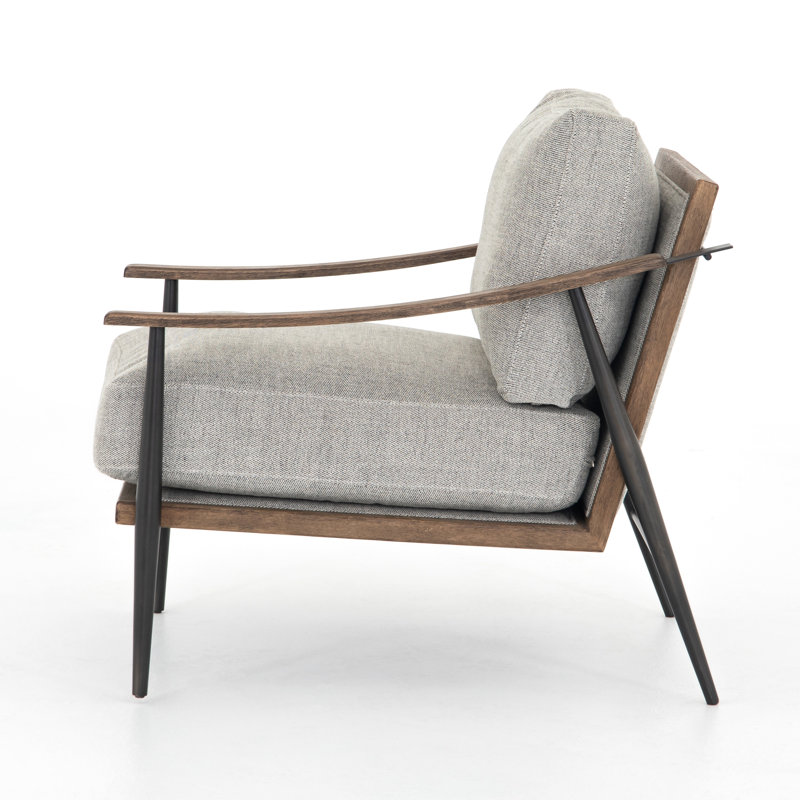 Kempsey Chair, Gabardine Gray Polyester Blend