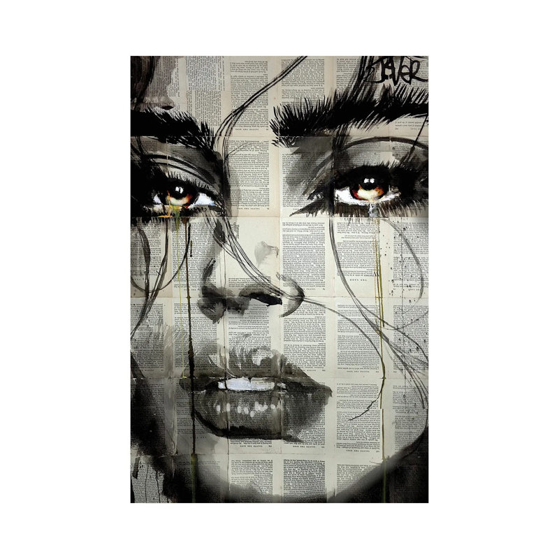 Sure par Loui Jover - Toile tendue avec châssis, estampe numérique sur toile tendue, H 18 po x l 12 po x 1,5 po