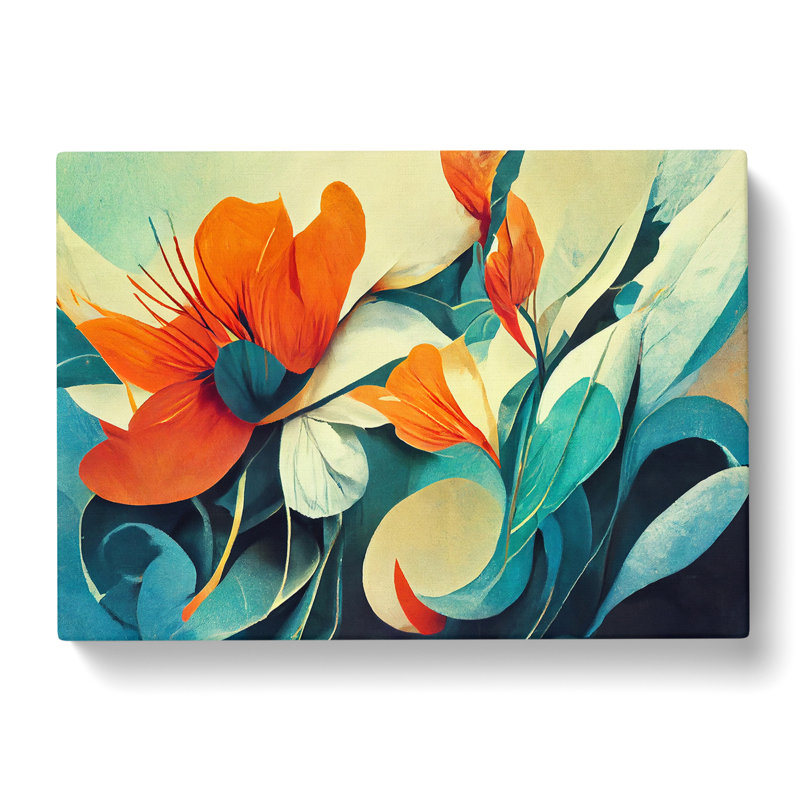 Artistic Flowers Abstract Vol.5 - Wrapped Canvas, 40cm H x 60cm W x 3cm D