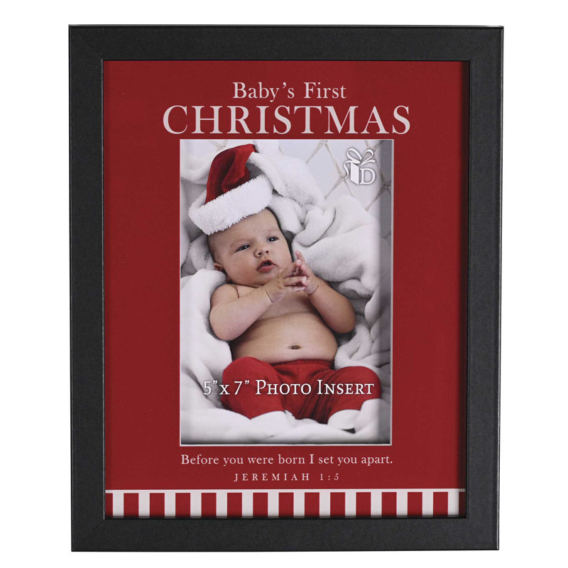 Photo Frame 5x7 Babys First Christmas