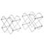 10 Bottle Metal Tabletop Wine Bottle Rack in Silver