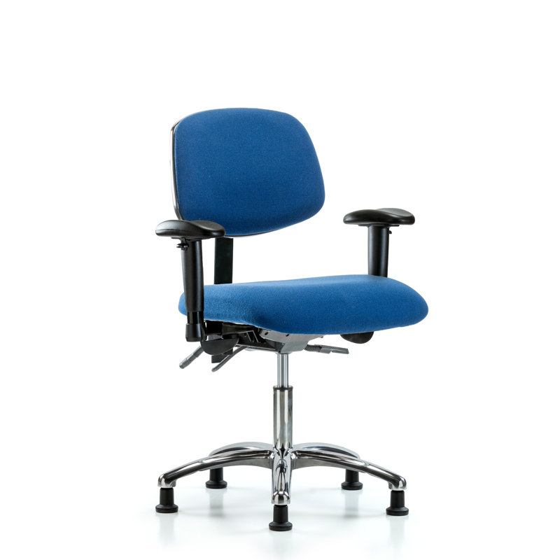 Task Chair, Blue, Glides