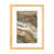 Toile avec cadre en bois beige