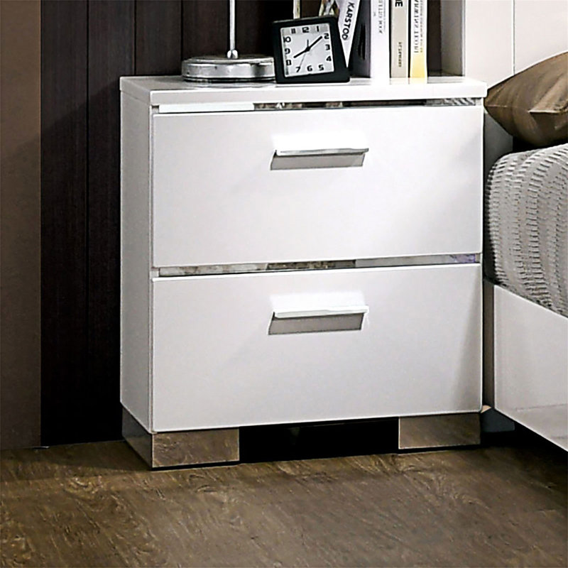 Table de chevet avec chargeur USB