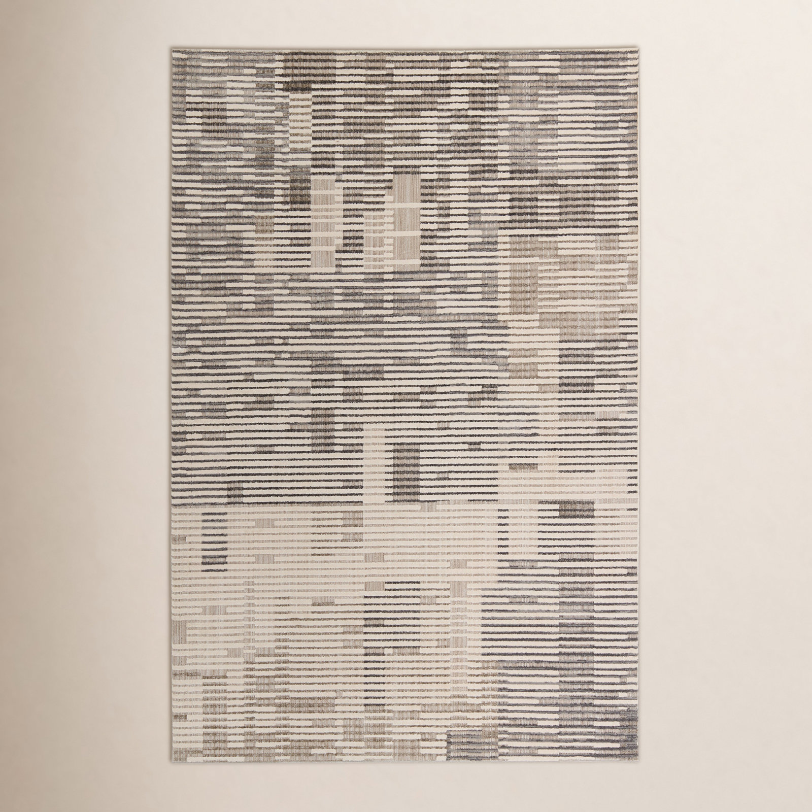 Erwin Gray Cream Taupe Rug, Rectangle 8' x 10'