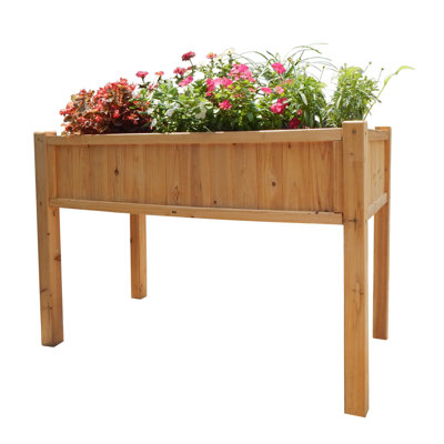 Aquashicola Cedar Wood Elevated Garden Bed Raised Planter, Mortise and Tenon Structure-Stronger