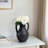 Kenith Handmade Terracotta Decorative Vase with Handle – Artisan Pottery Accent Vessel with Rustic Charm - Black-117574212