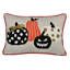 Coussin d'Halloween brodé citrouille d'Halloween