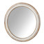 Miroir mural rond de 35,4 pouces, style maison de campagne en bois pour salle de bain, chambre à coucher et salon, miroir décoratif à bord blanc-1208870468