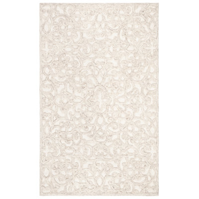 Tapis en laine et coton touffeté à la main Sarina