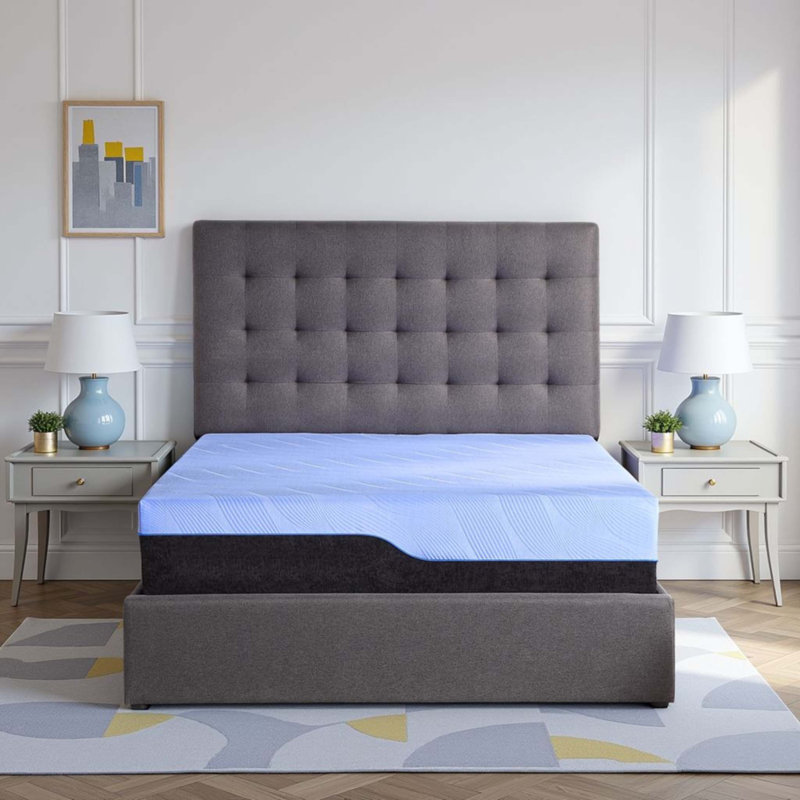 12 Inch Hybrid Cooling Fast Responding Latex Foam And Coil Adult Mattress, Queen