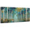  Bouleau, art mural sur toile, grand paysage horizontal, sentier de forêt, art moderne de bouleau de la nature, tremble abstraite, reproduction d'art pour impression de couloir de maison 40 x 20 po