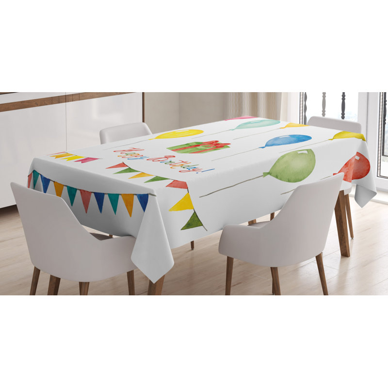 Birthday Tablecloth, 90" L x 60" W