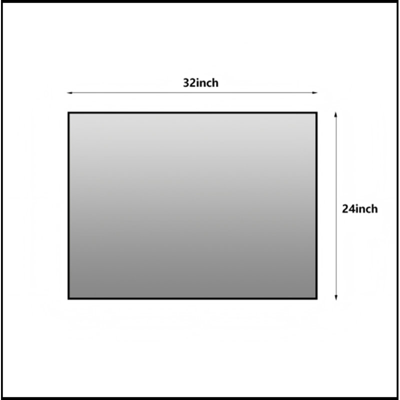 Rectangalur Parrett avec cadre en métal