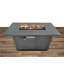 Table de foyer d'extérieur en acier avec couvercle H 25 po x l 42 po Living Source International