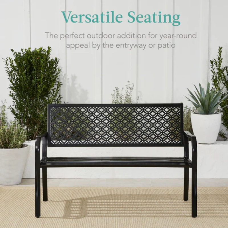 Steel Bench, Black