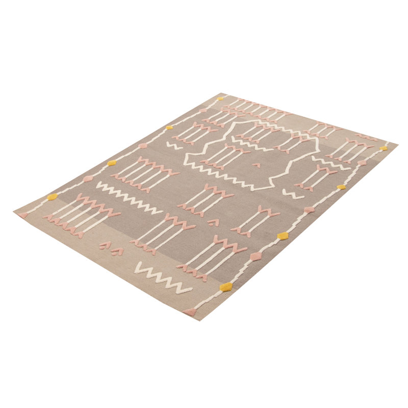 Wool Abstract Indoor Rug