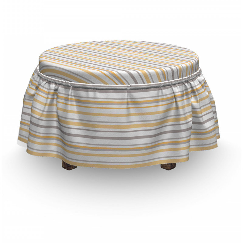 Housse pour repose-pieds à coussins carrés, Motif 2