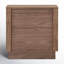 Mille 2 - Drawer Solid Wood Nightstand-874841405
