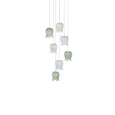 Polpo 7-Light Round Multi-Drop Pendant