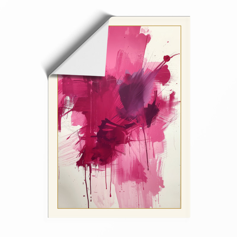 Magenta Bloom Abstract - Print, Unframed, A3 - 42.0 x 29.7 cm