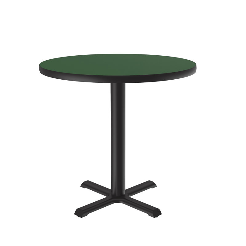 Table ronde pour salle de pause, Diamètre de 24 po, Vert
