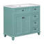 Meuble-lavabo simple avec plateau 35,4 Keiandra